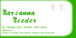 marianna nieder business card